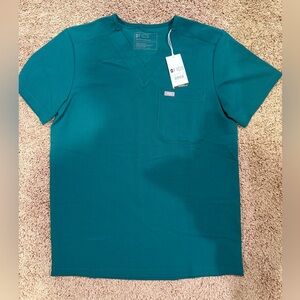 Figs Men's Hunter Green Leon Scrub Top